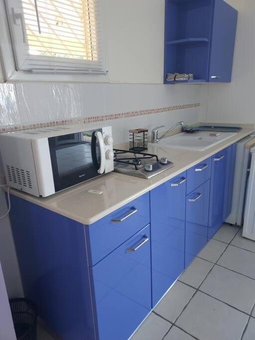 Grand Studio En Bas De Villa Avec Vue Sur Mer Au Carbet Le Carbet Bagian luar foto